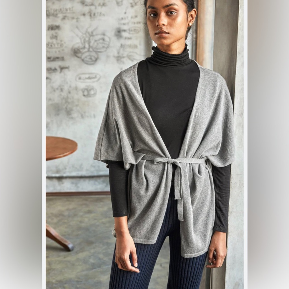 NO NASTIES - Mist Relaxed Cardigan one size